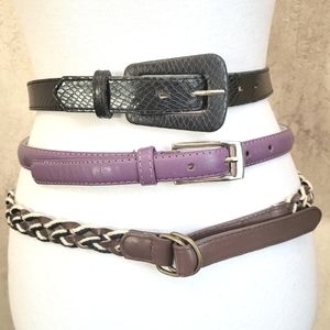 Bundle of 3 Belts